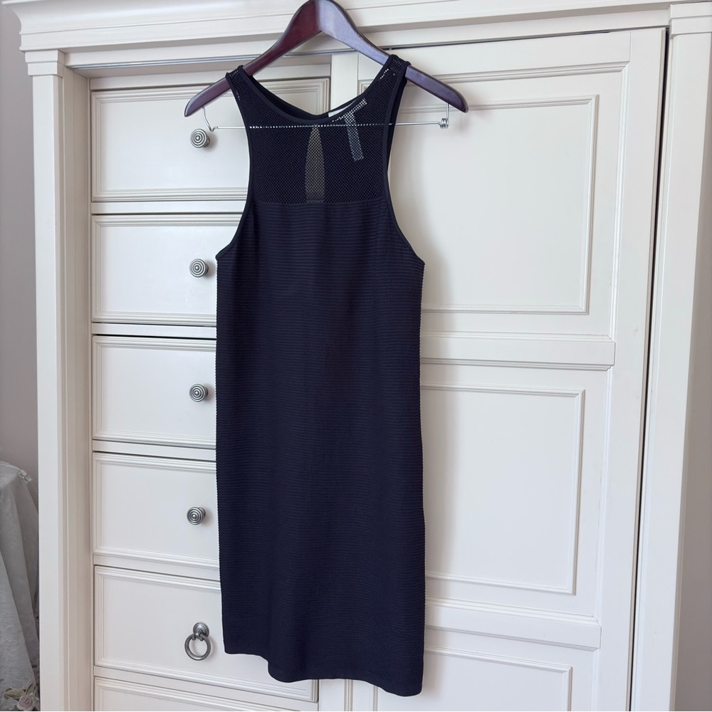 Bcbgeneration Mesh Texture Black Mini Sleeveless … - image 5